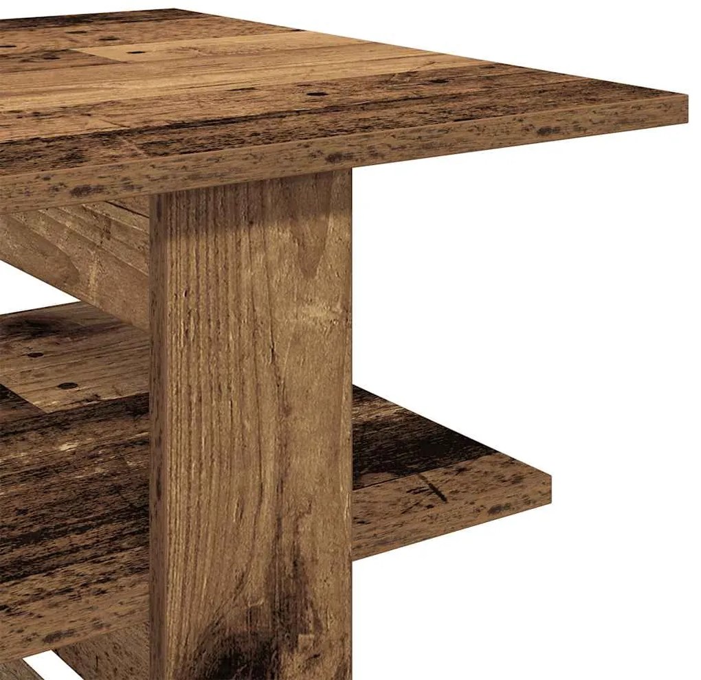 Mesa de centro 102x55x42 cm derivados de madeira madeira velha