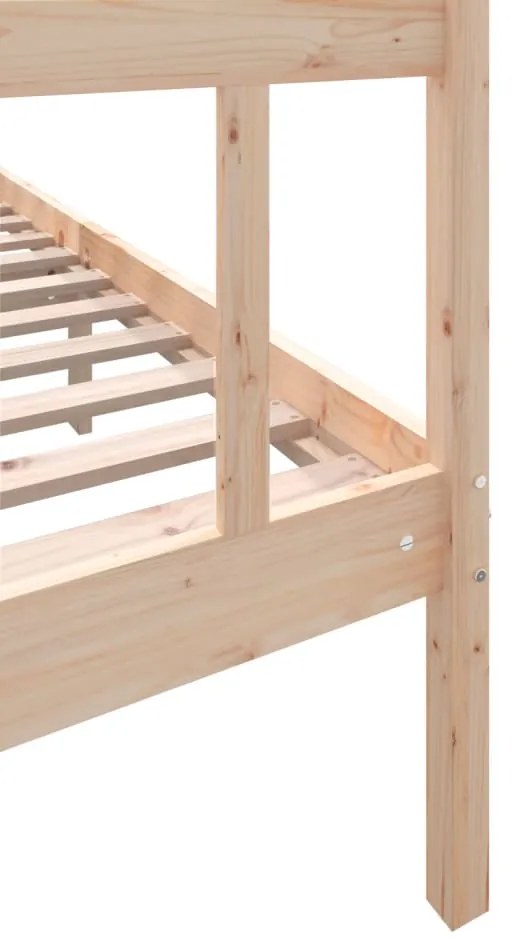 Estrutura de cama super king 180x200 cm pinho maciço
