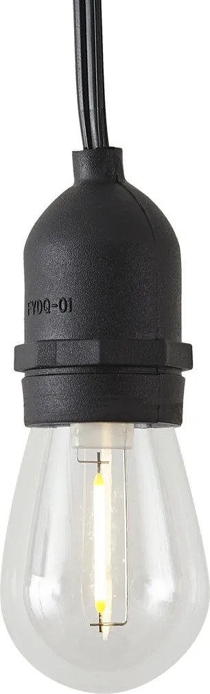 Cordão de luzes de bambu com ficha 8m Incl. LED 10 luzes IP44 - Ibiz
