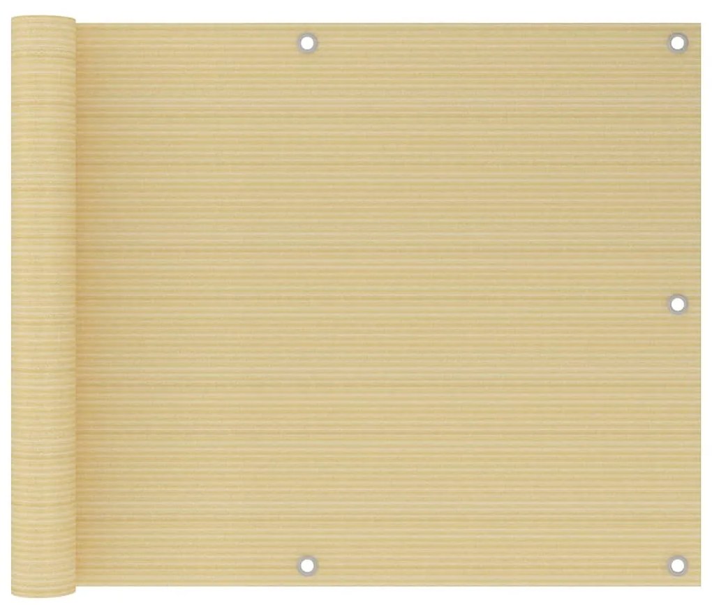 Tela de varanda 75x300 cm PEAD bege