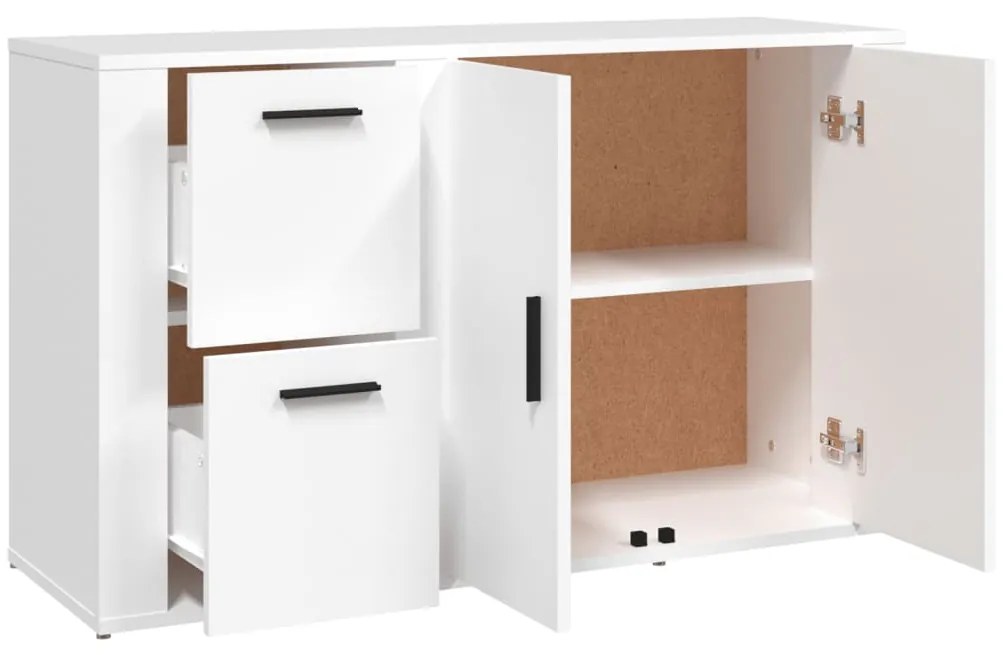 Aparador 100x33x59,5 cm derivados de madeira branco