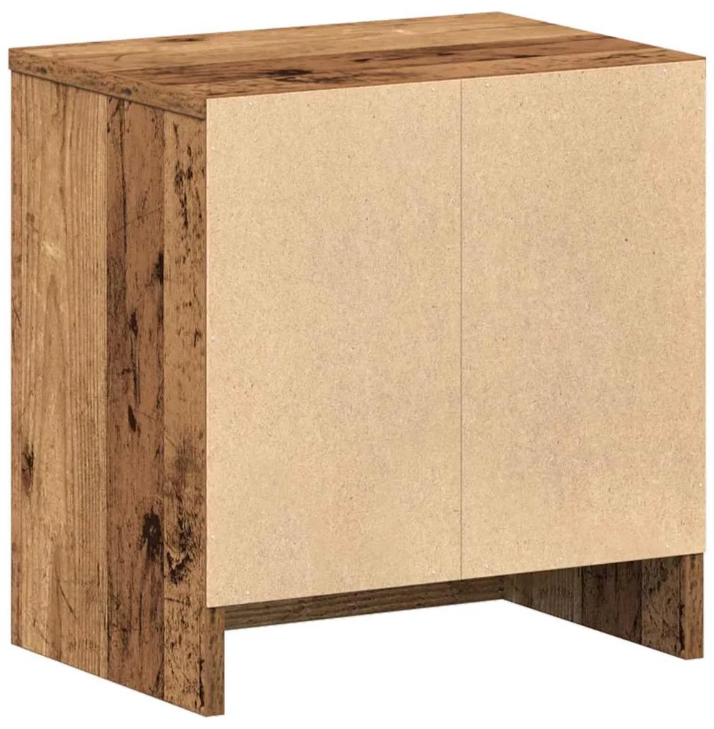 Mesas de cabeceira 2 pcs com gaveta 39x28x41 cm madeira velha
