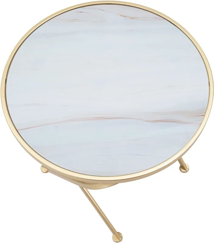 MESA GLAM Ø 50,5X50 CM DOURADO