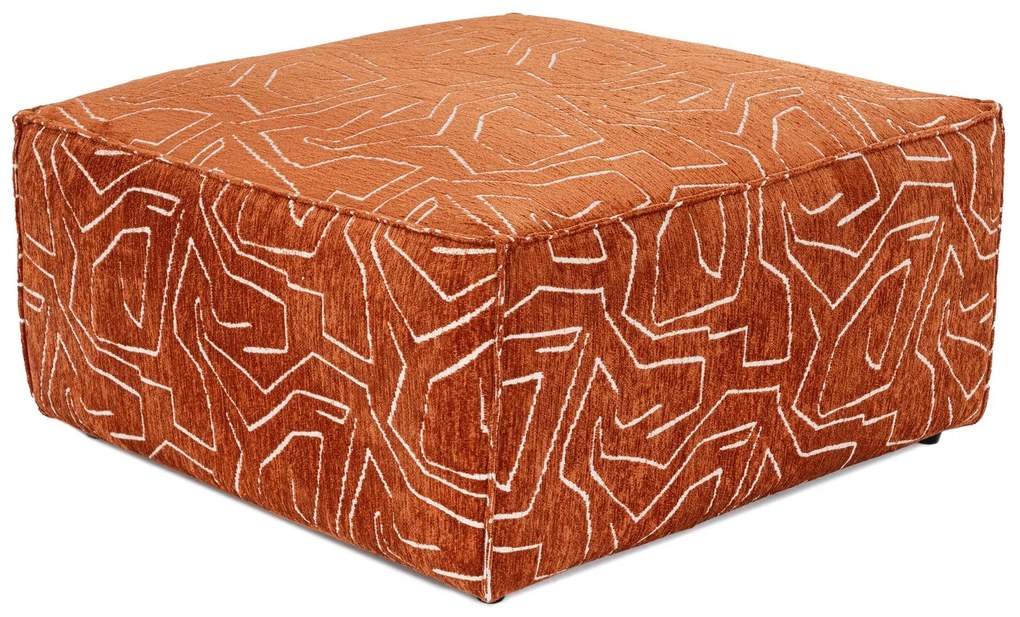 Pouffe Lora – Laranja – 85x85x40 cm