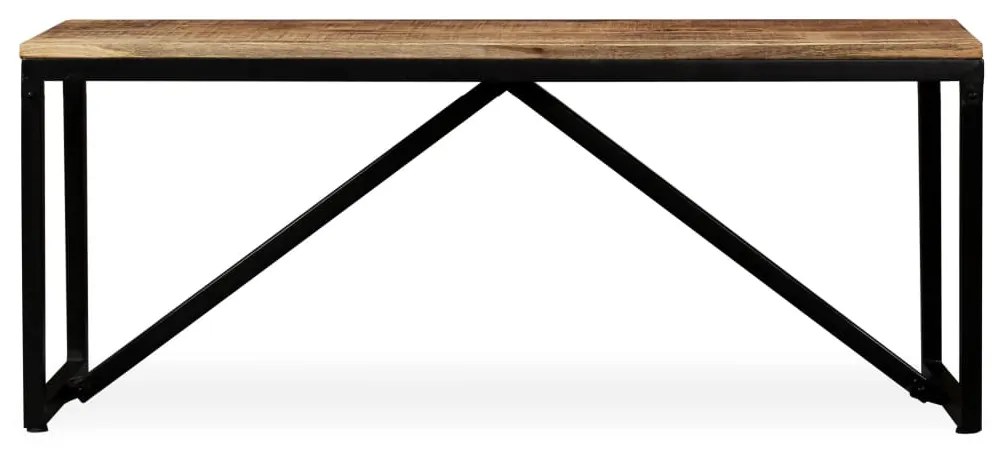 Banco em madeira de mangueira maciça 110x35x45 cm