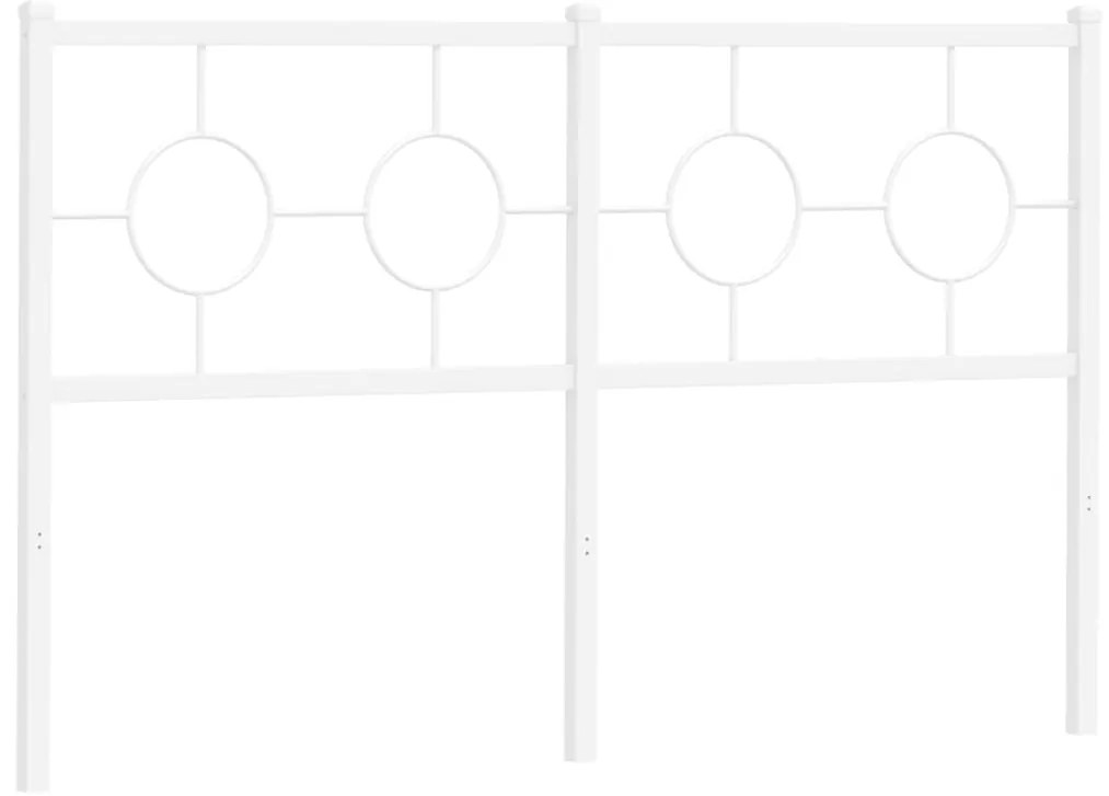 Cabeceira de cama 140 cm metal branco