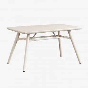 Rectangular Garden Table 135x80 Cm In Scand Polypropylene Tapioca Bege - Sklum