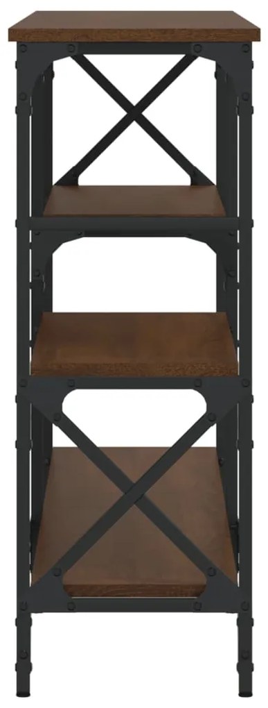 Mesa consola 150x29x76,5 cm derivados madeira carvalho castanho
