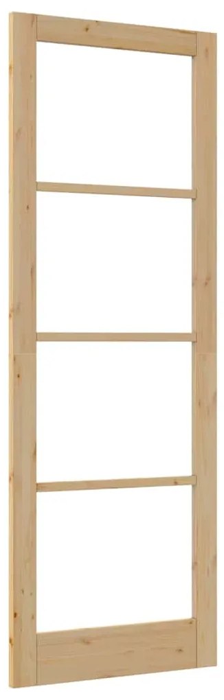 porta interna com vidro "ORKDAL" 83x232x4 cm de madeira sólida de pinh