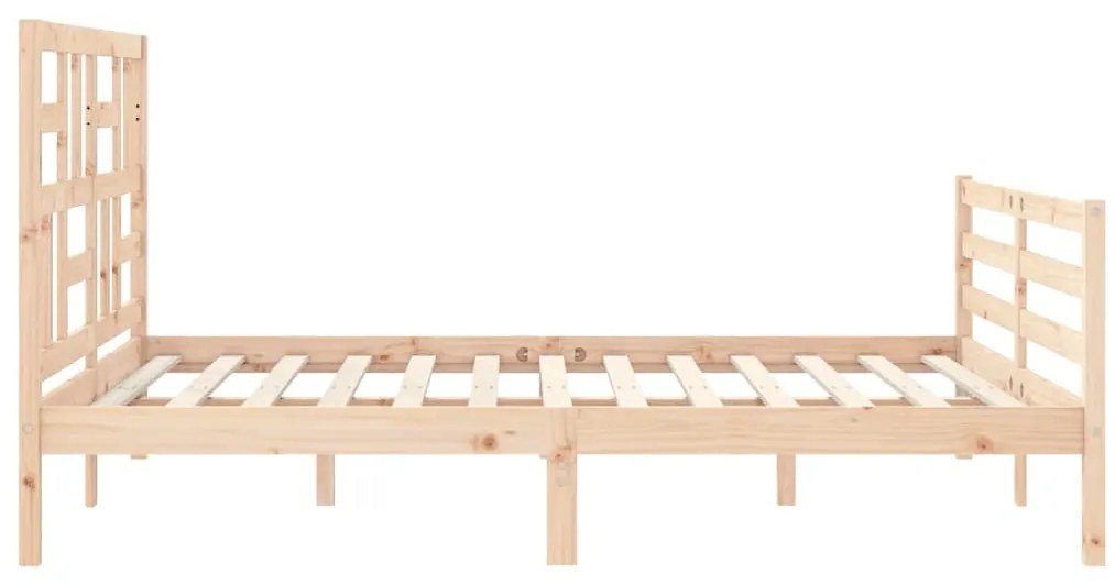 Estrutura de cama King Size com cabeceira madeira maciça
