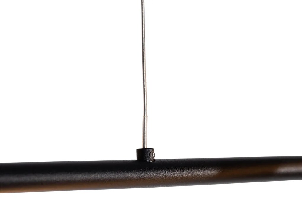 Candeeiro de suspensão inteligente cinzento escuro com dourado incl. LED regulável em Kelvin - Marianne Moderno