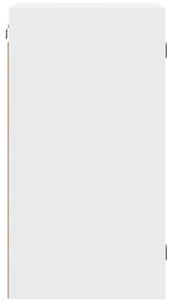 Armário de parede c/ portas de vidro 35x37x68,5 cm branco