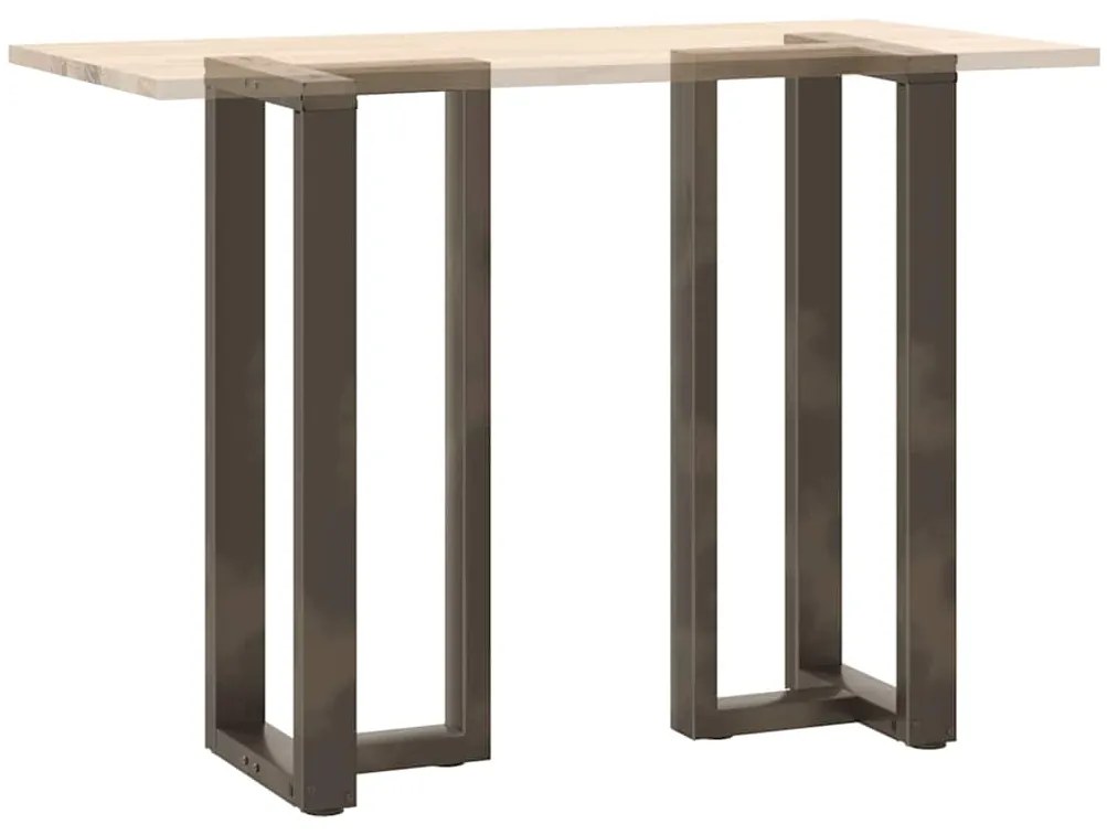 Pés de mesa de bar em forma de T, 2 peças, preto, 50x35x(100-101) cm,