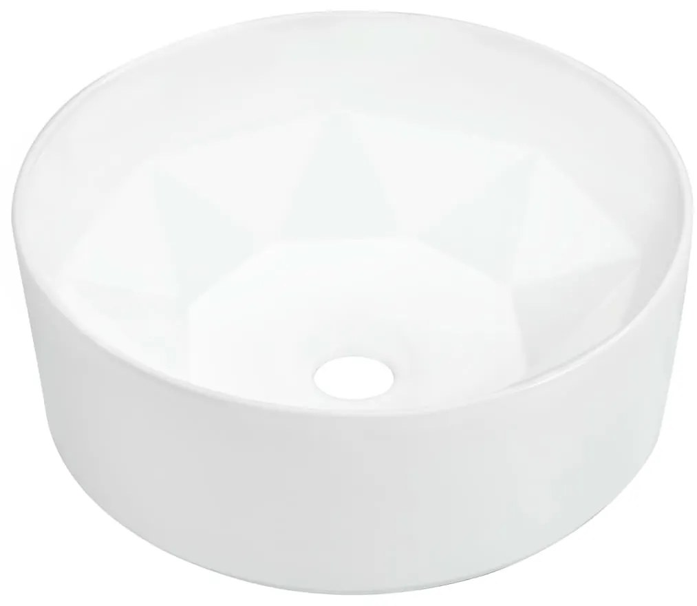 Lavatório 36x14 cm cerâmica branco