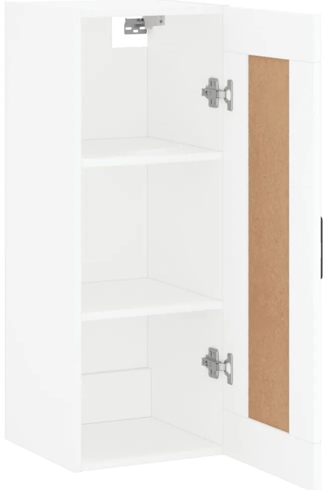 Armário de parede 34,5x34x90 cm derivados de madeira branco