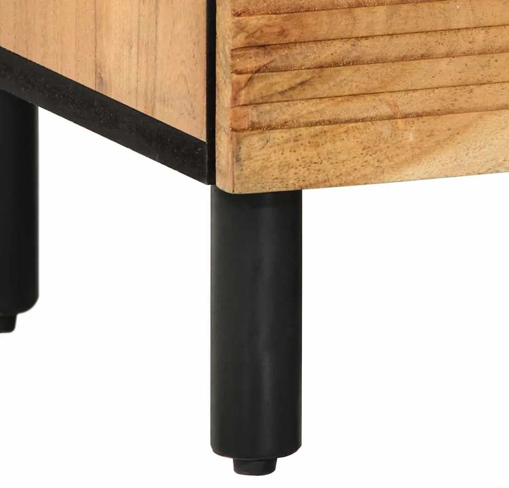 Mesa de cabeceira vidaXL 50x33x60 cm Madeira maciça de acácia