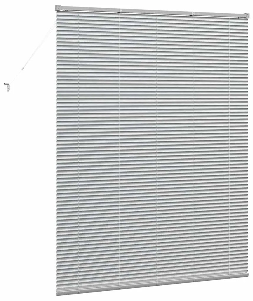Persiana de Janela com cortinas Outros Manual Prata 80 x 130 cm Alumín