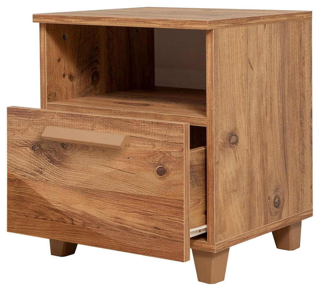 Mesa de Cabeceira Leva Alfa – Pinho Atlântico – 45x52x40 cm