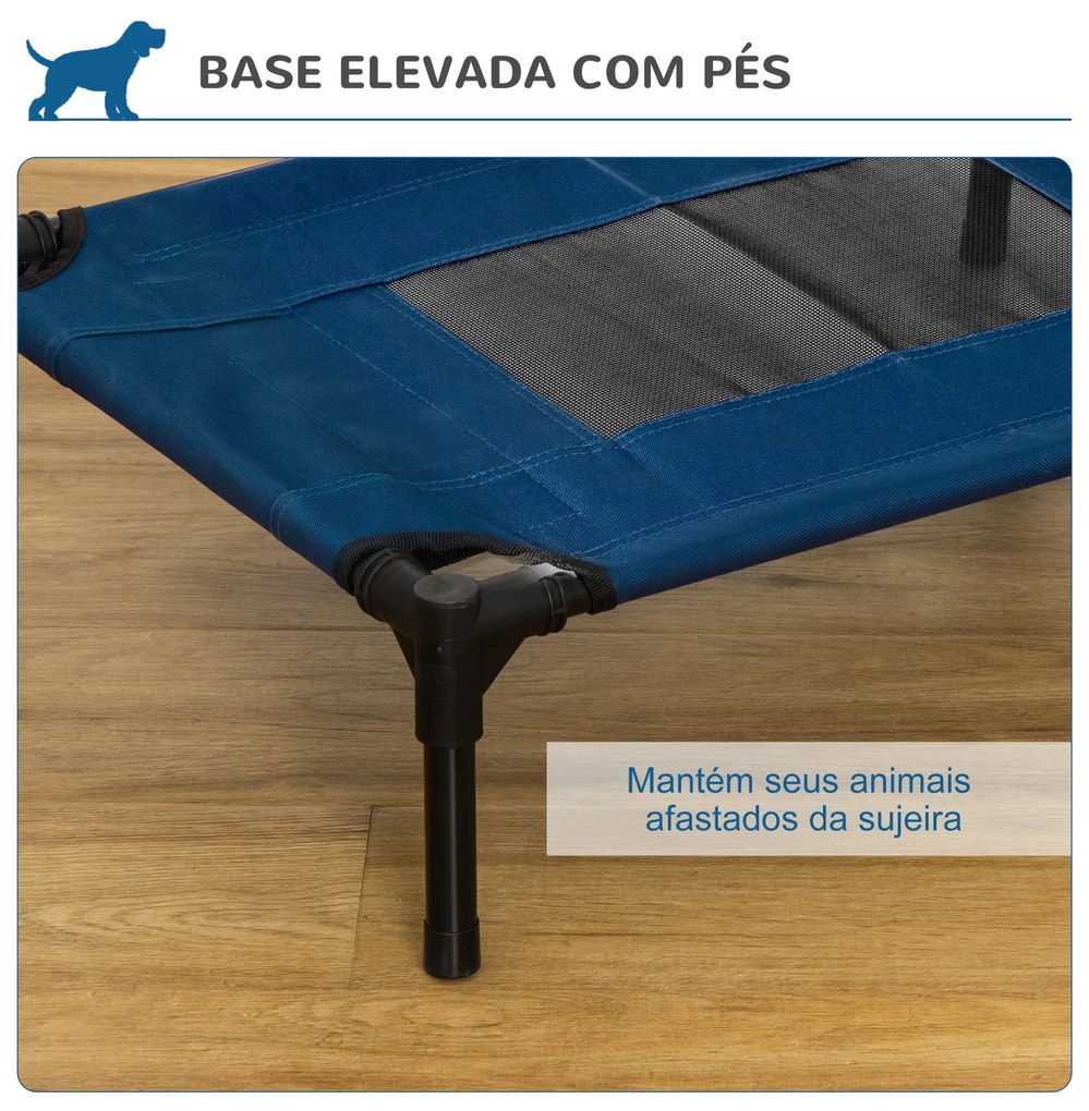 PawHut Cama para Animais de Estimação Cama Elevada para Cães Gatos Por