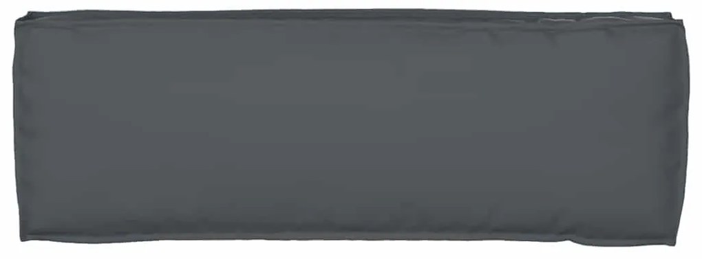 Almofadas para Palete para Banco 2 pcs Antracite 120x40x8 cm Tecido Ox