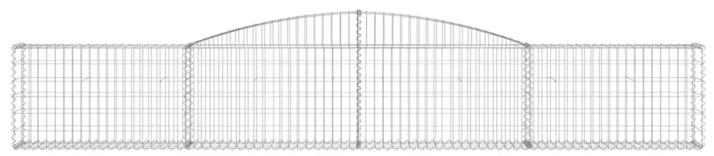 Cesto gabião arqueado 400x30x60/80 cm ferro galvanizado