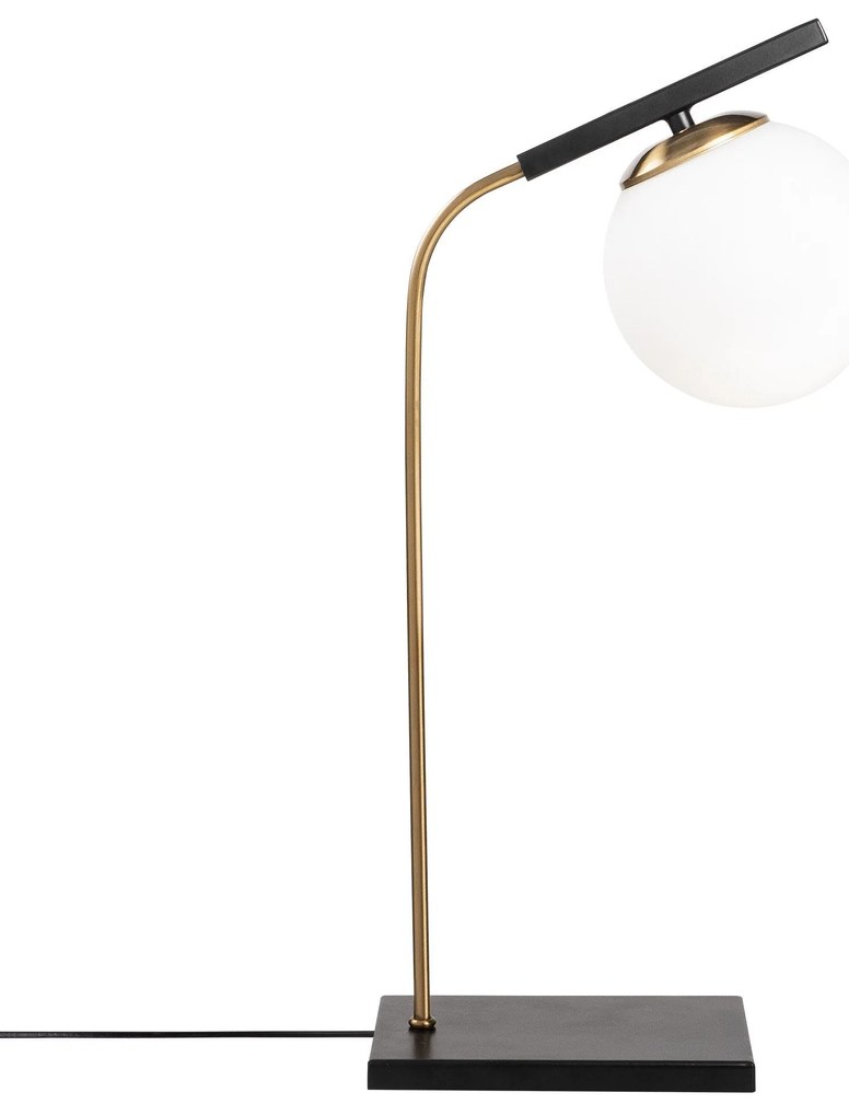 Candeeiro de Mesa Yildiz – Dourado e Preto – 15 x 26 cm