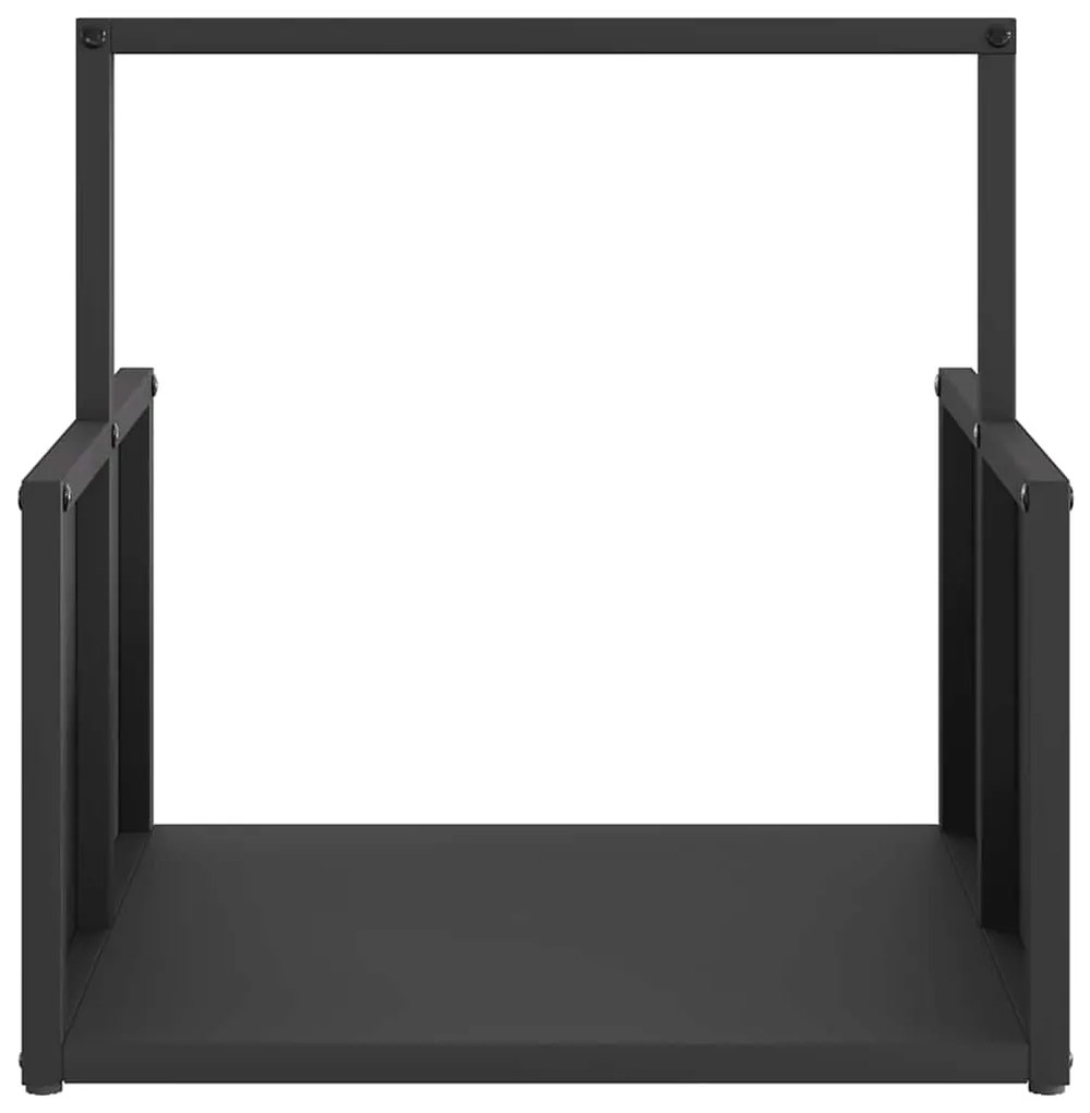 Suporte para lenha 40x40x40 cm aço laminado a frio preto