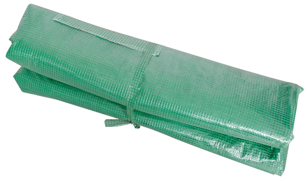 Cobertura de Estufa tipo Túnel 247x200x200cm Cobertura de Substituição para Estufa de Polietileno com 4 Janelas e Porta Enrolável Proteção de