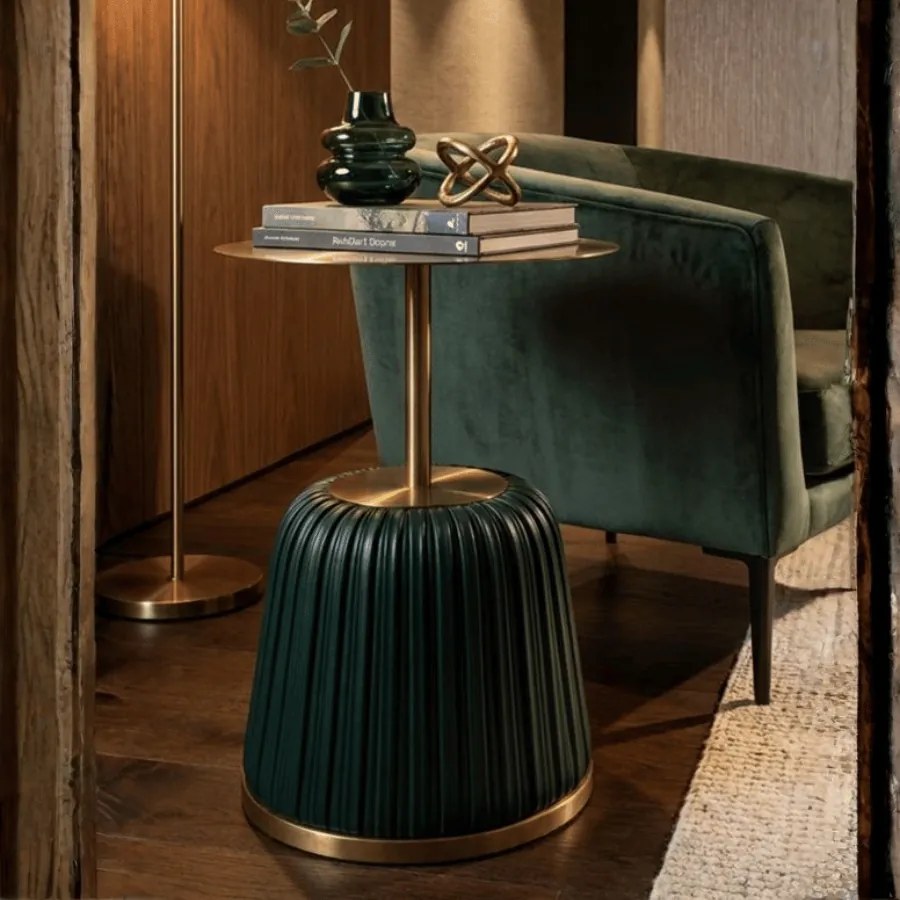 MESA DE APOIO EGLE Ø 40X55 CM VERDE