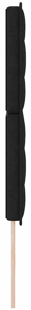 Cabeceira LED Design de Linhas Preta 80 cm Tecido