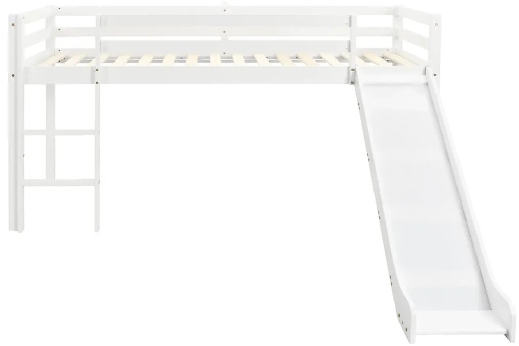 Estrutura de cama infantil c/ escorrega e escada pinho 97x208cm