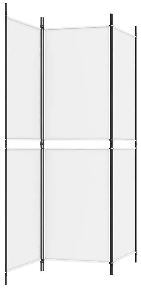 Biombo/divisória com 3 painéis 150x180 cm tecido branco