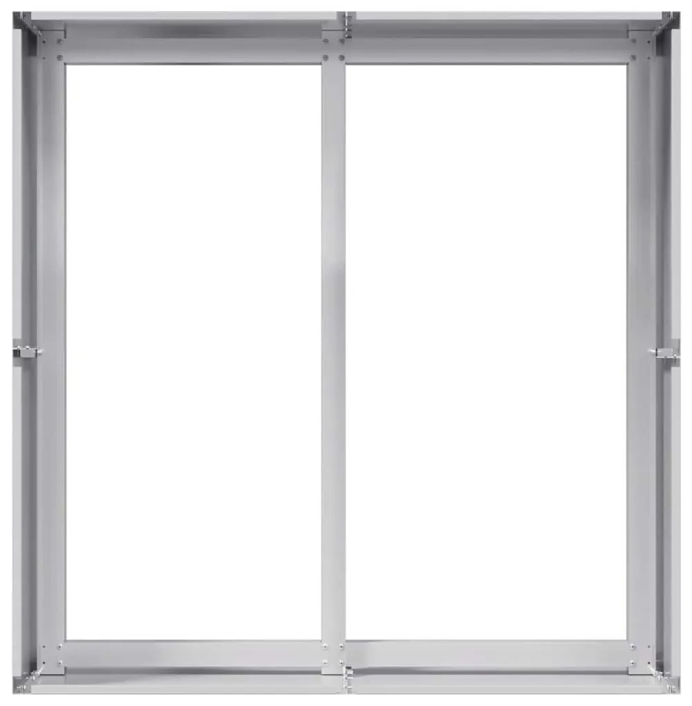 Planter 80x80x40 cm aço galvanizado