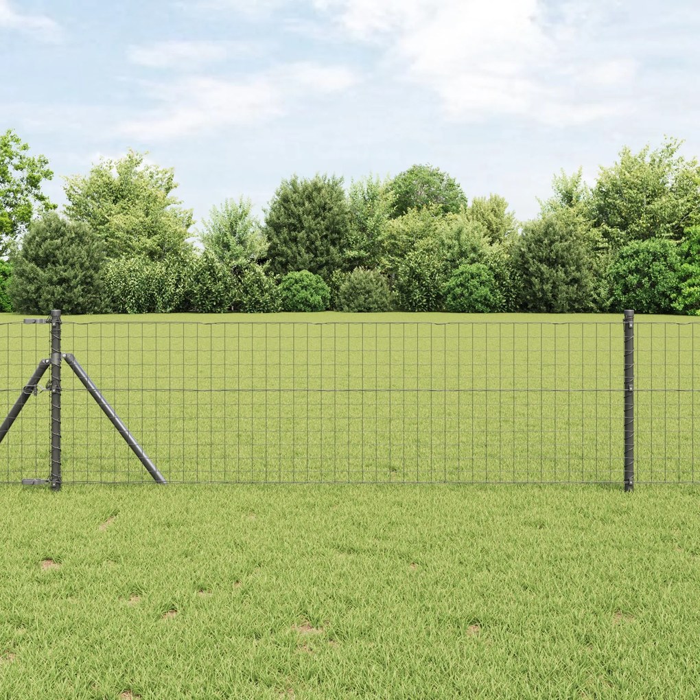 Cerca Euro Cinza 0.4x25 m Aço