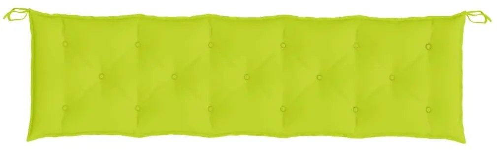 Almofadões banco jardim 2 pcs tecido oxford verde brilhante