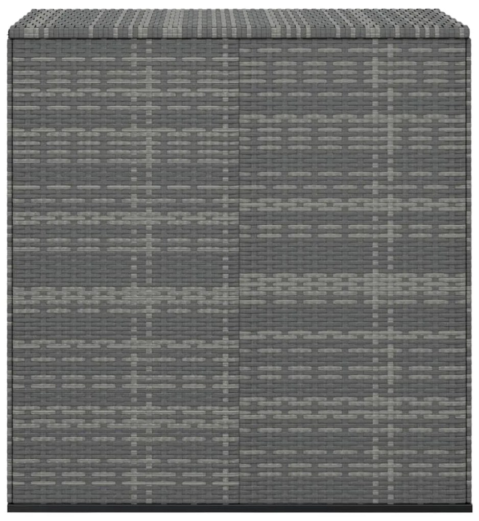 Caixa para almofadões de jardim 100x49x103,5cm vime PE cinzento