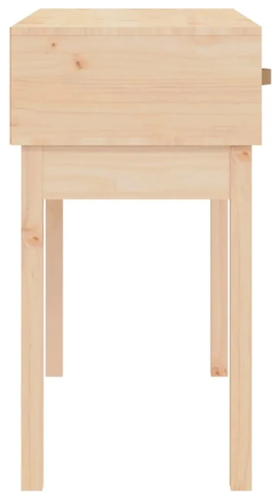 Mesa consola 76,5x40x75 cm madeira de pinho maciço