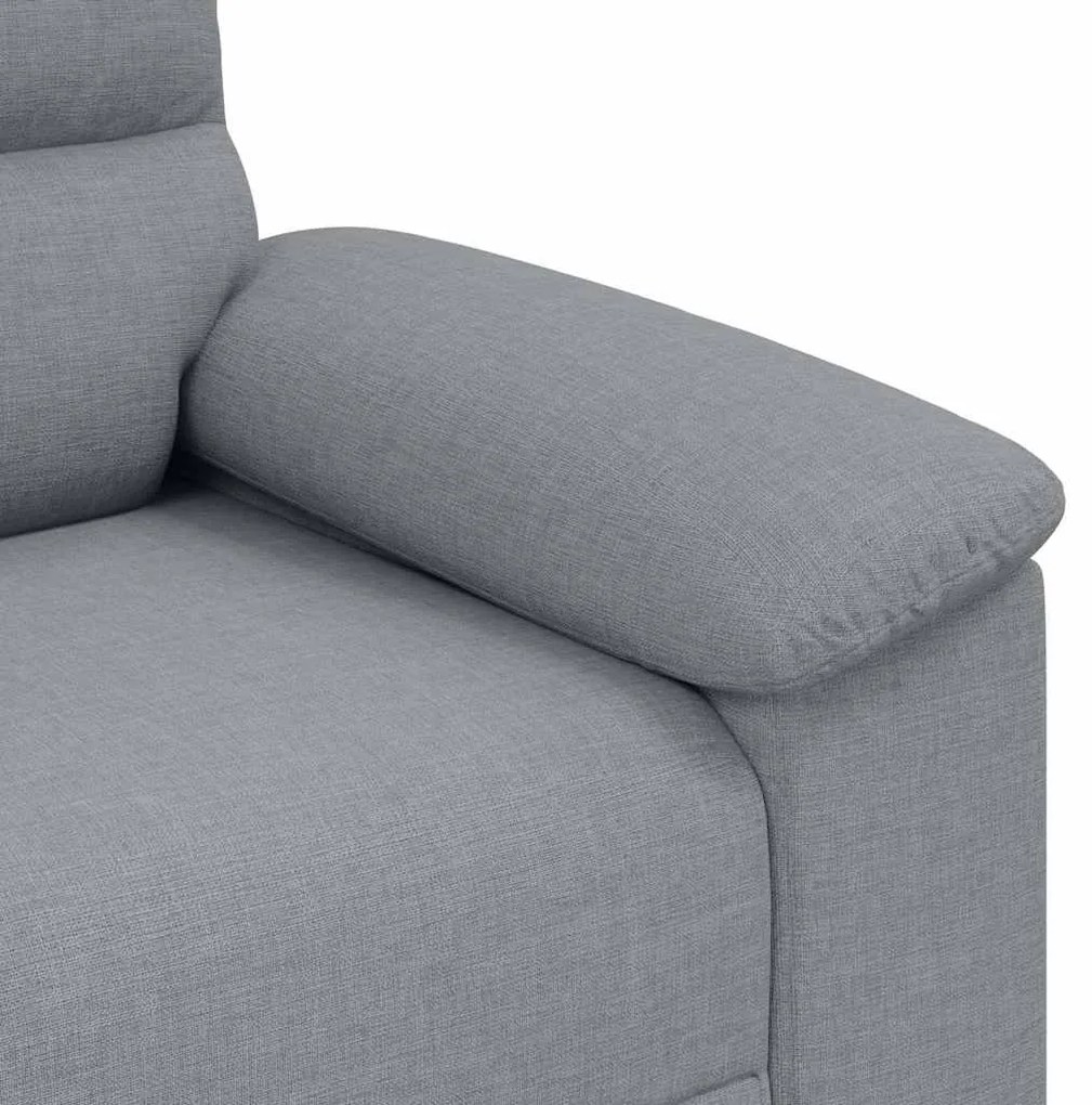 Sofá de 2 lugares em tecido 140 cm cinzento-claro