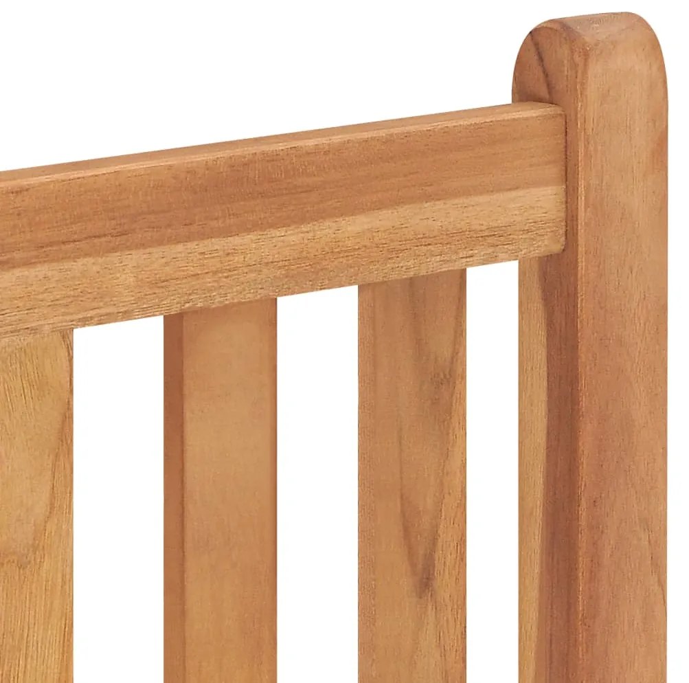 5 pcs conjunto de jantar p/ jardim madeira de teca maciça