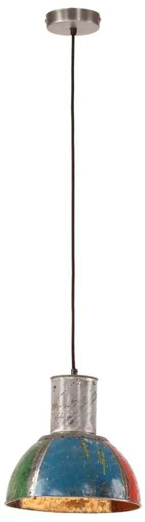 Candeeiro suspenso industrial redondo 25W 28,5 cm E27 multicor