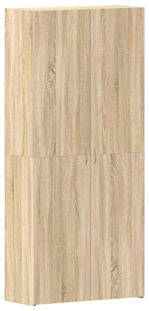 Cabide de sapatos Carvalho Sonoma 80x35,5x180 cm Madeira de engenharia