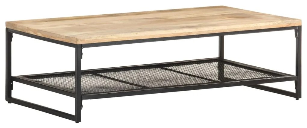 vidaXL Mesa de centro 110x60x35 cm madeira de mangueira maciça