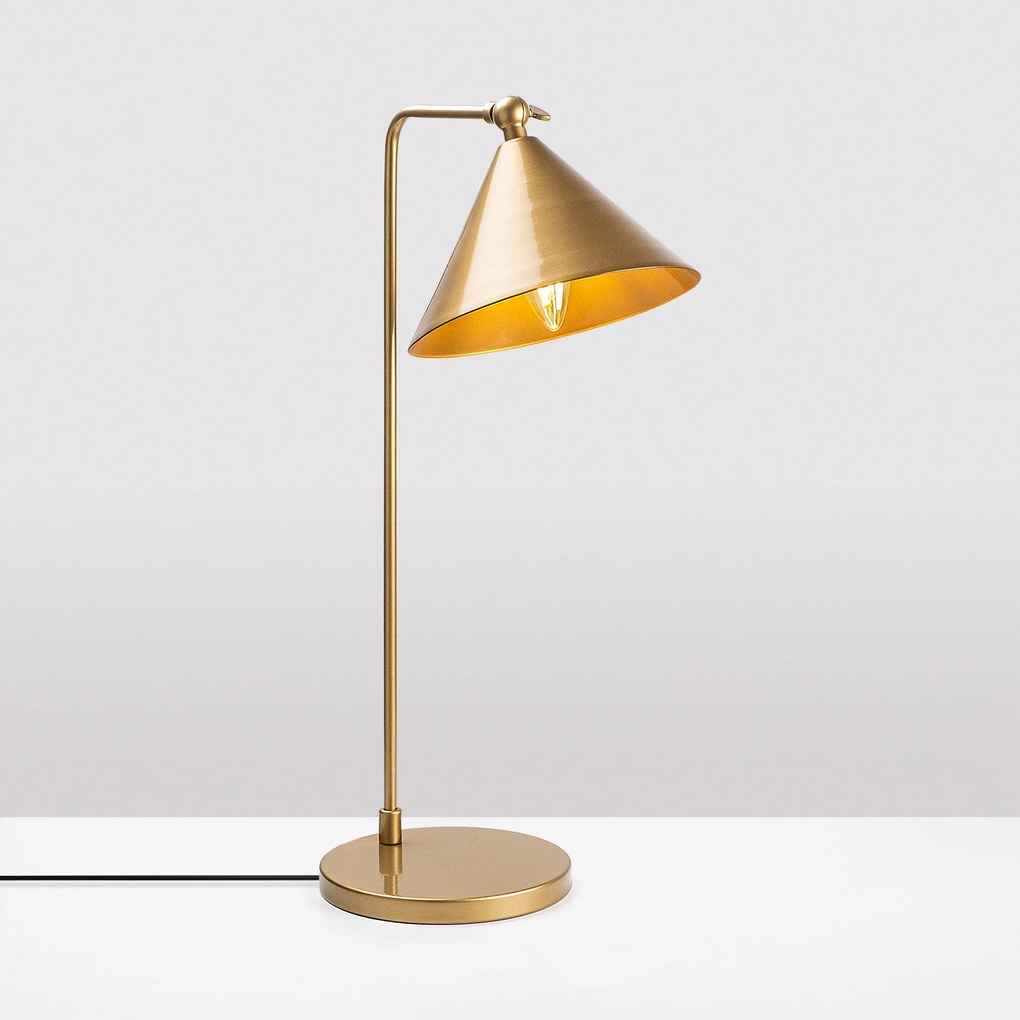Candeeiro de Mesa Konika – Dourado – 24 x 26 x 50 cm