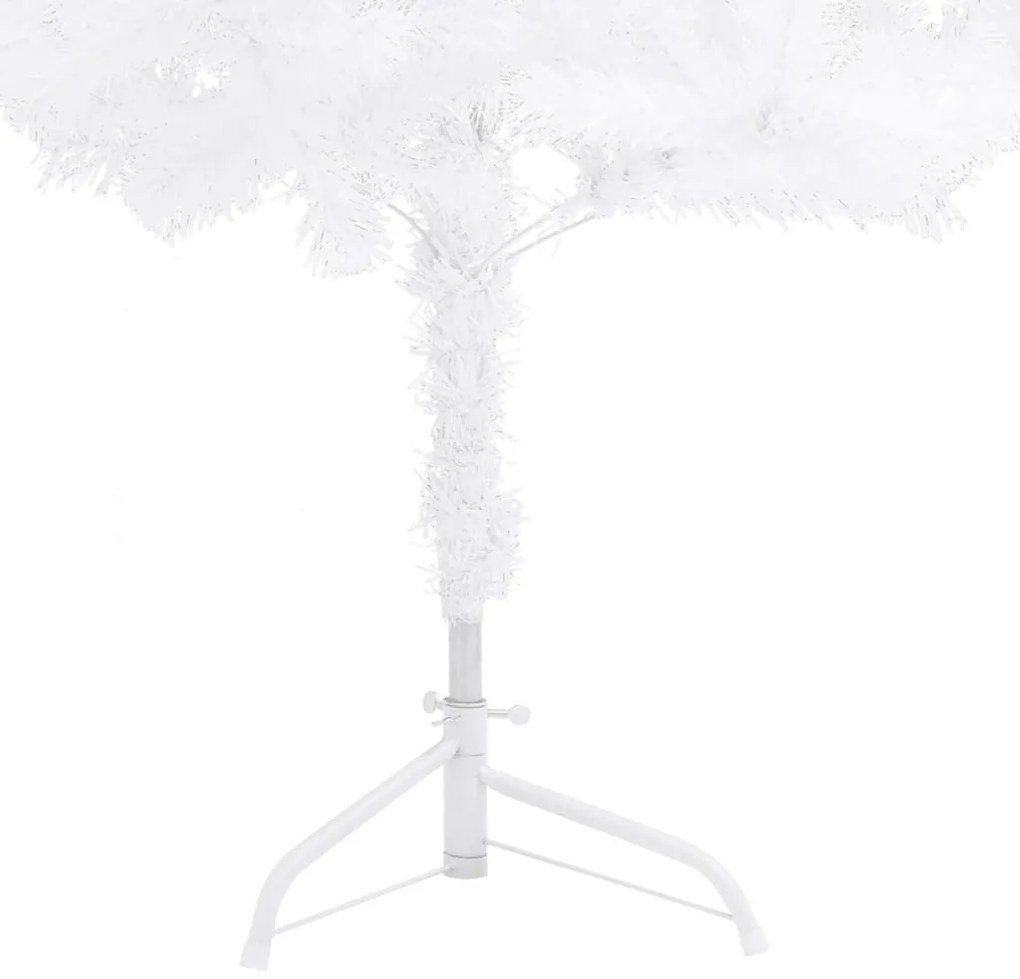 Árvore de Natal artificial de canto 240 cm PVC branco