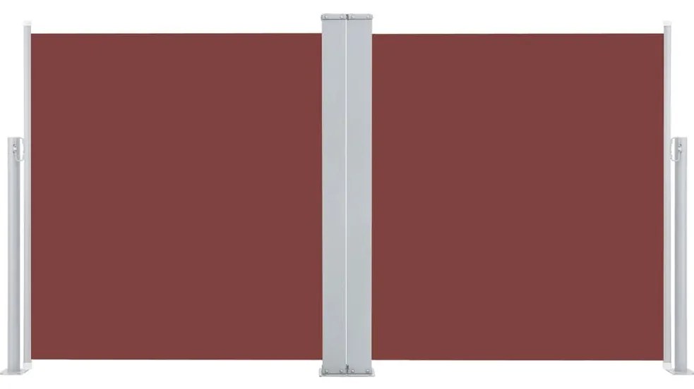 Toldo lateral retrátil 100x600 cm castanho