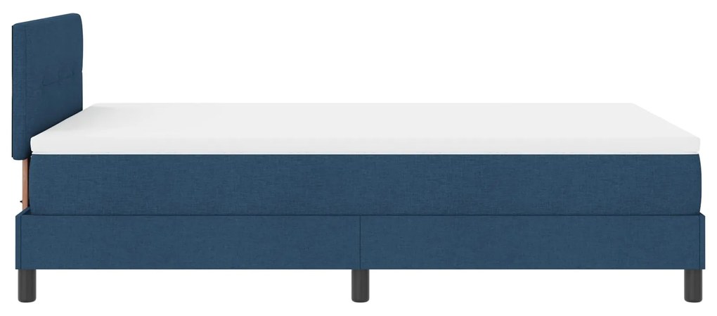 Cama Box com Colchão Azul 120x200 cm Tecido