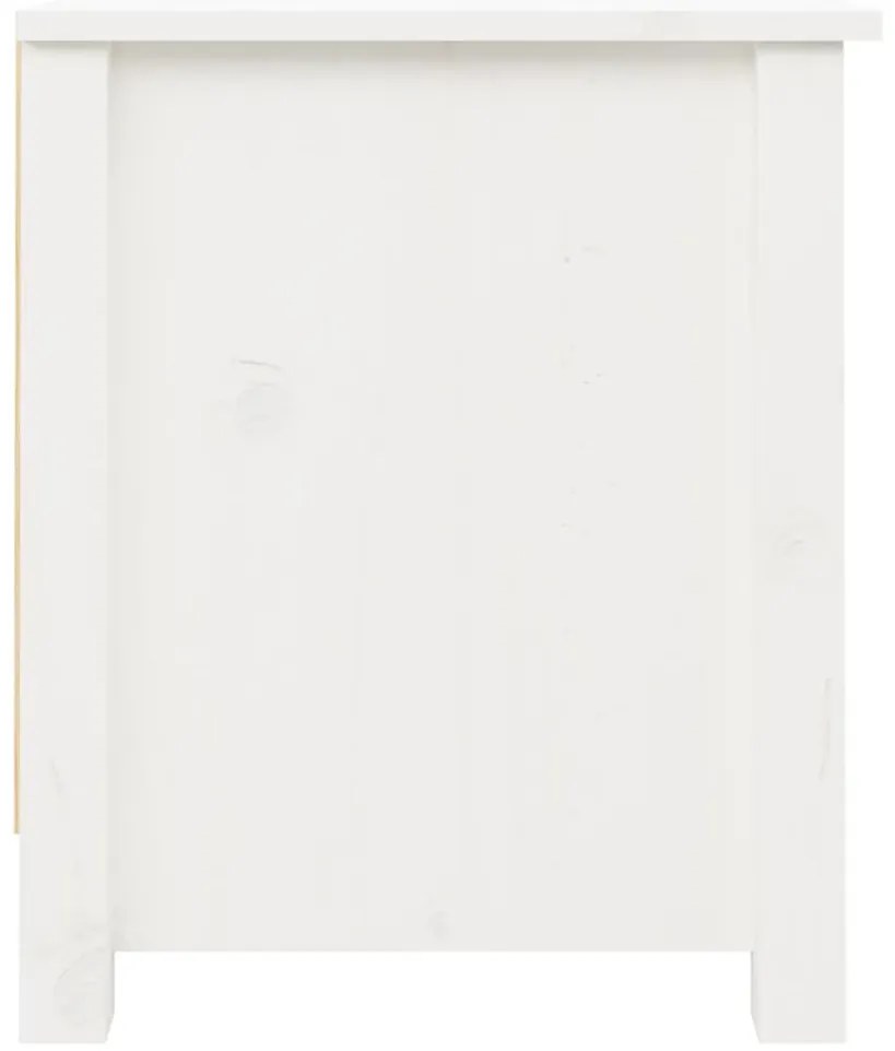 Banco sapateira 110x38x45,5 cm pinho maciço branco