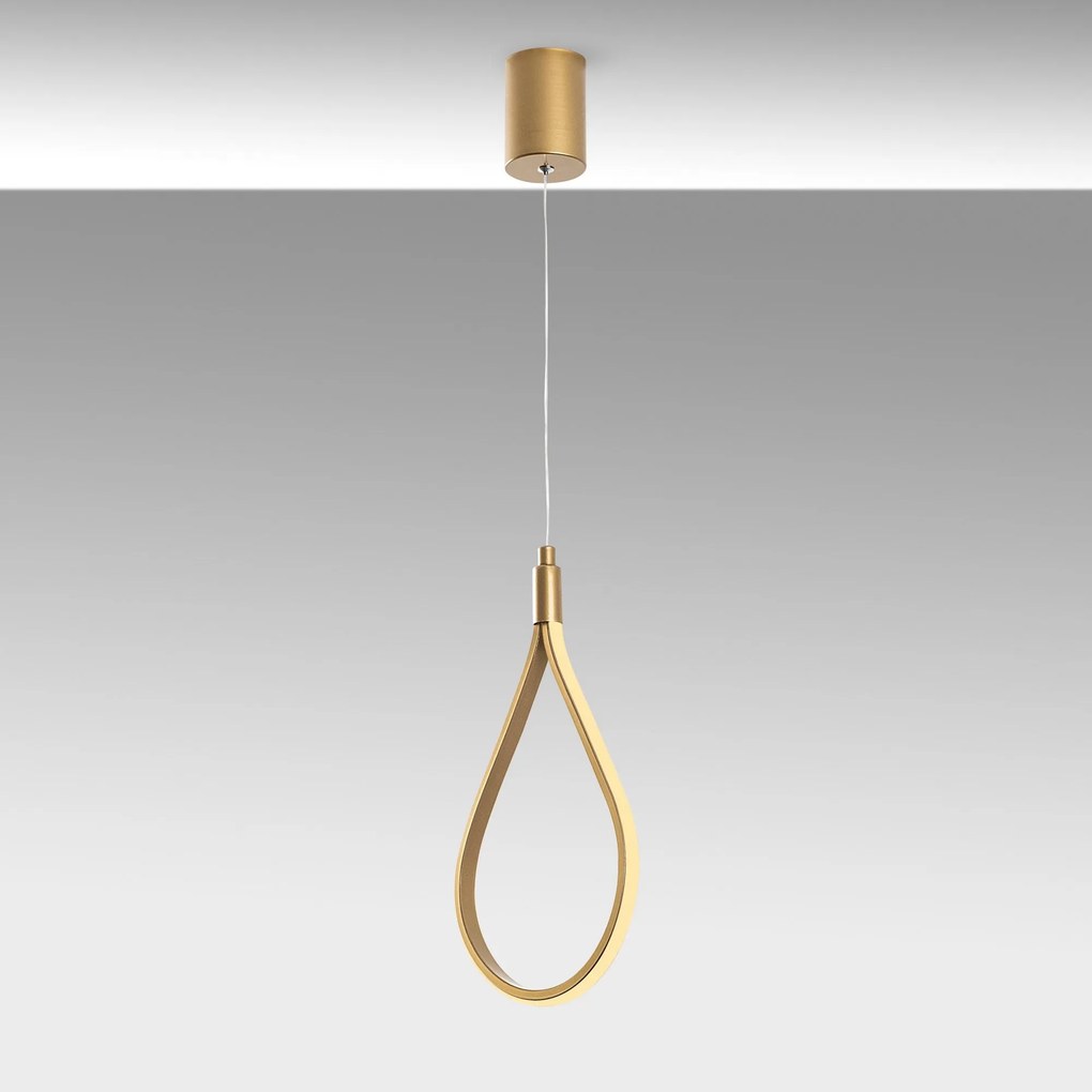 Candeeiro Chandelier Damla – Ouro – 23x50-100x10 cm