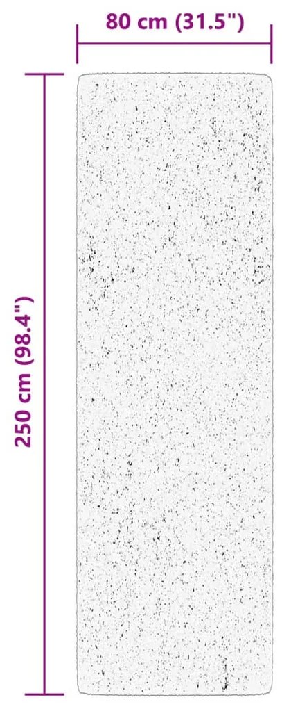 Tapete de interior e exterior design vintage ARBIZU 80x250 cm