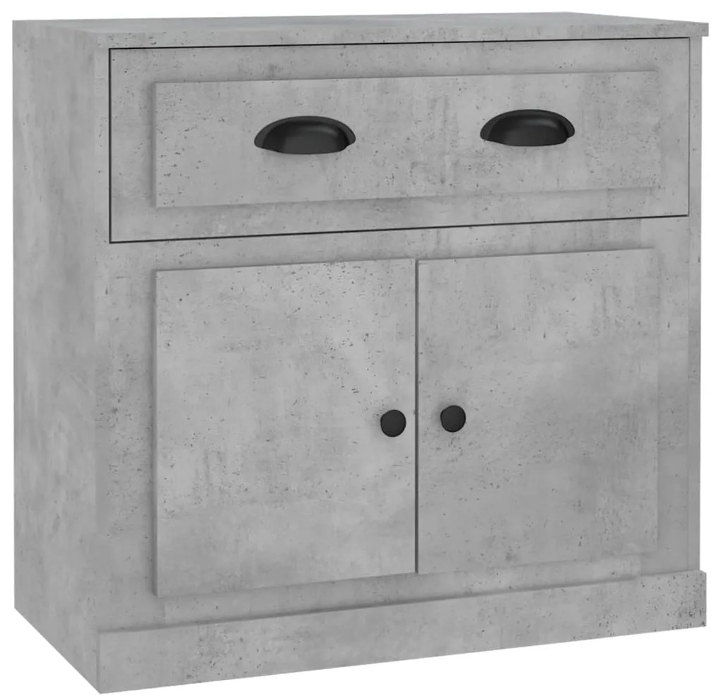 Aparadores 2 pcs derivados de madeira cinzento cimento